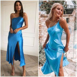 NEW BEC&BRIDGE Frederic Asymmetrical Midi Dress